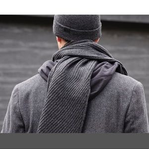 Mack Weldon Tech Cashmere Gray Scarf 
